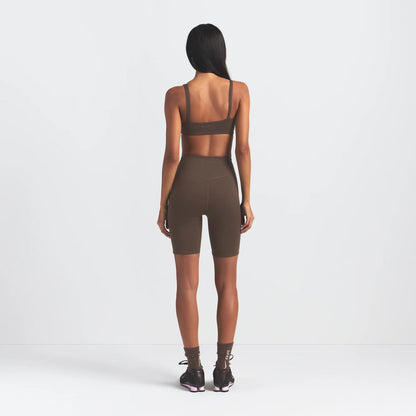 NikeSKIMS MATTE 7" BIKER SHORT | DARK SEPIA