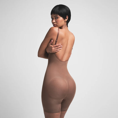 SEAMLESS SCULPT LOW BACK MID THIGH BODYSUIT | JASPER