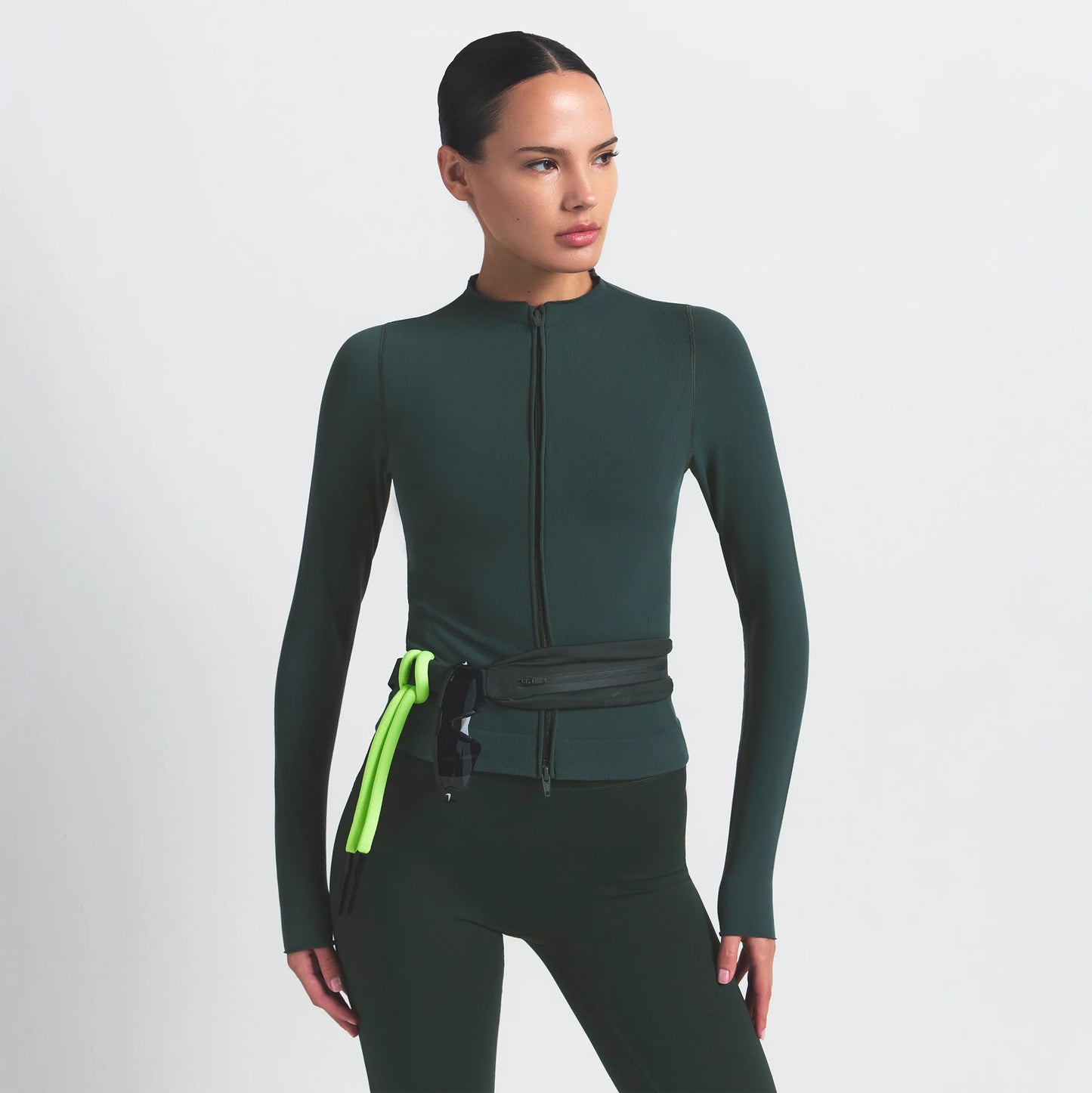 NikeSKIMS VINTAGE SEAMLESS FULL ZIP JACKET | DARK TEAL