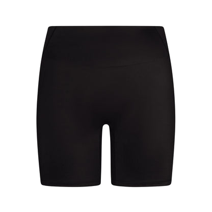 NikeSKIMS SATIN SHINE BONDED WAIST 5" BIKER SHORT | OBSIDIAN