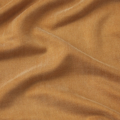 CUPRO JERSEY RUCHED LONG DRESS | ALMOND