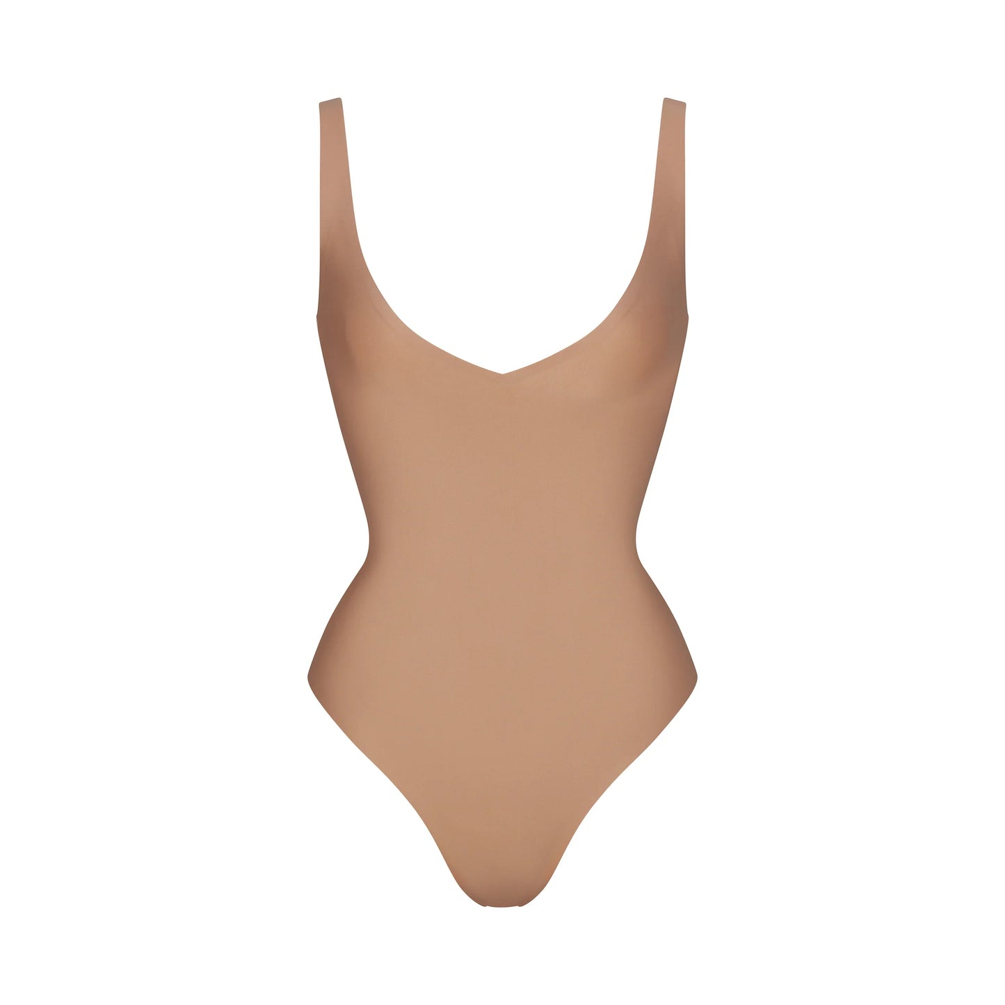 SKIMS BODY UNLINED PLUNGE THONG BODYSUIT | SIENNA
