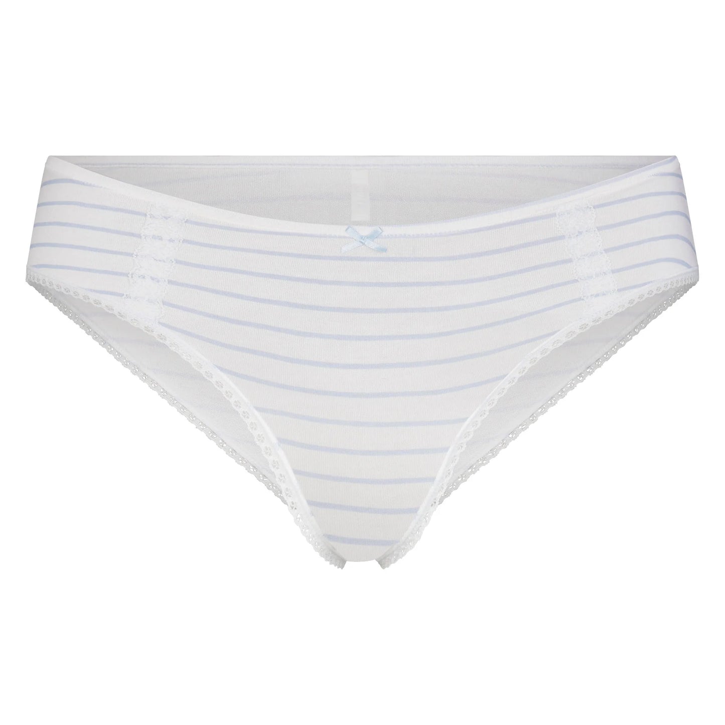 LIGHTWEIGHT COTTON LACE HIPSTER | AIRSPACE LAGUNA STRIPE