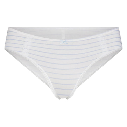LIGHTWEIGHT COTTON LACE HIPSTER | AIRSPACE LAGUNA STRIPE