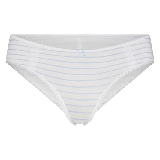 LIGHTWEIGHT COTTON LACE HIPSTER | AIRSPACE LAGUNA STRIPE
