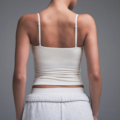 COTTON JERSEY CAMI | MARBLE