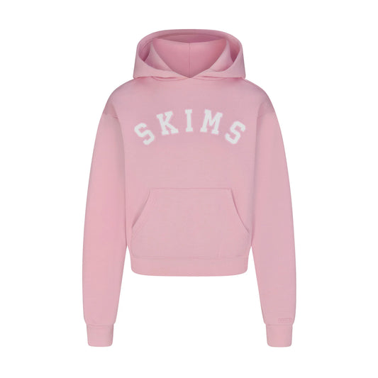 COTTON FLEECE LOGO CLASSIC HOODIE | HALITE WITH SNOW LOGO