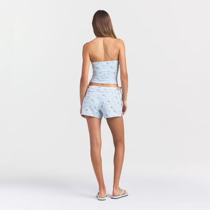 COTTON JERSEY TUBE TOP | POWDER BLUE BANDANA