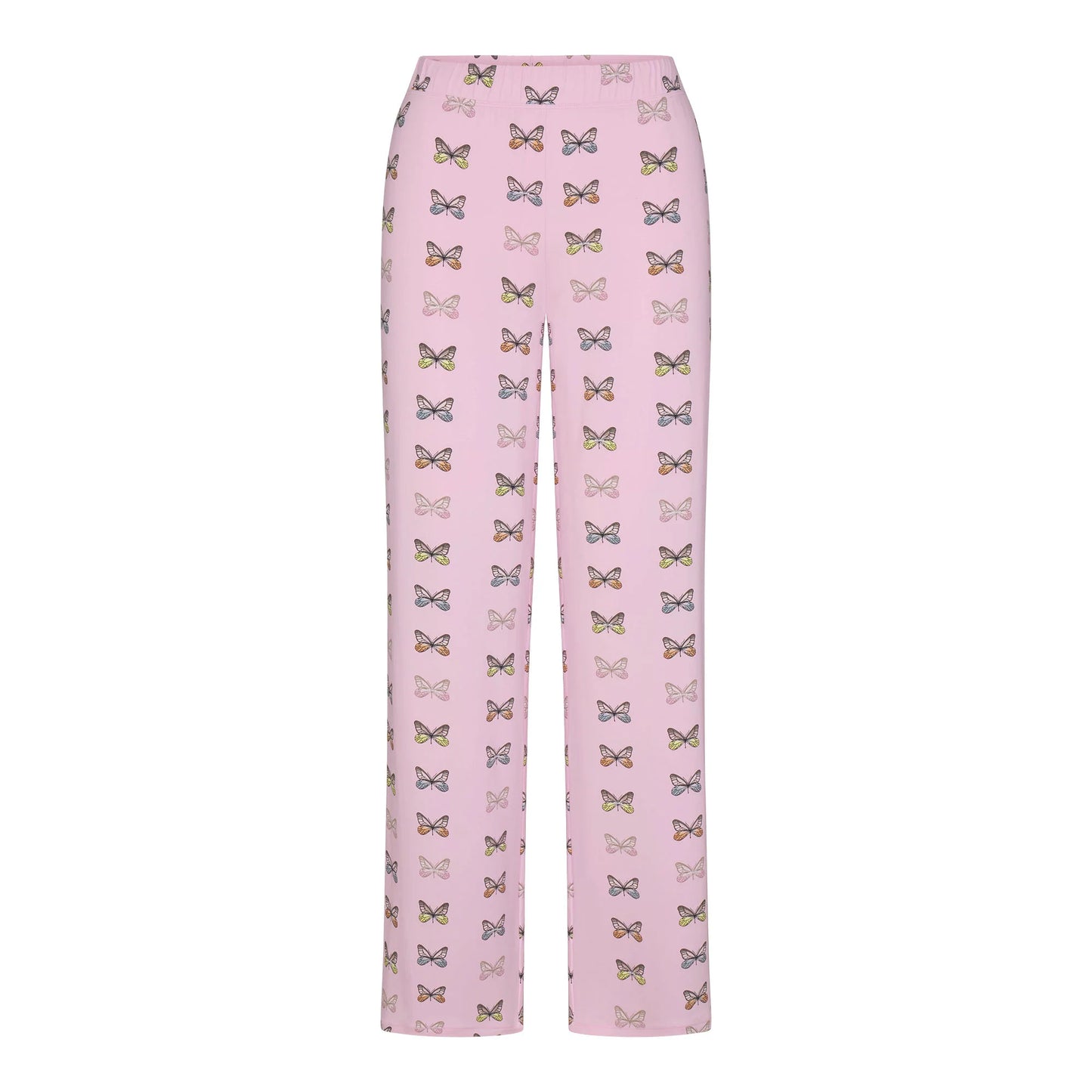 SKIMS SLEEP LONG SLEEVE BUTTON UP SET | PEONY BUTTERFLY PRINT