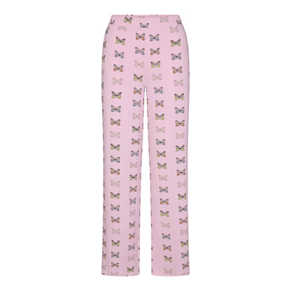 SKIMS SLEEP LONG SLEEVE BUTTON UP SET | PEONY BUTTERFLY PRINT
