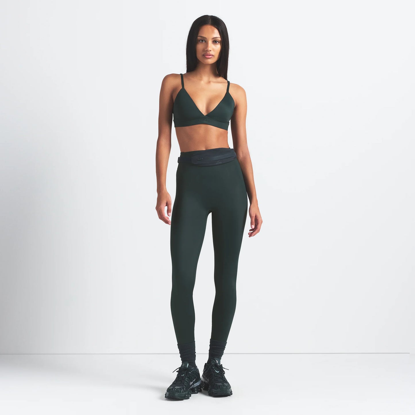 NikeSKIMS SHINE BONDED WAIST 26" LEGGING | DARK TEAL