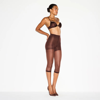 HOSIERY SHAPING CAPRI TIGHTS | COCOA