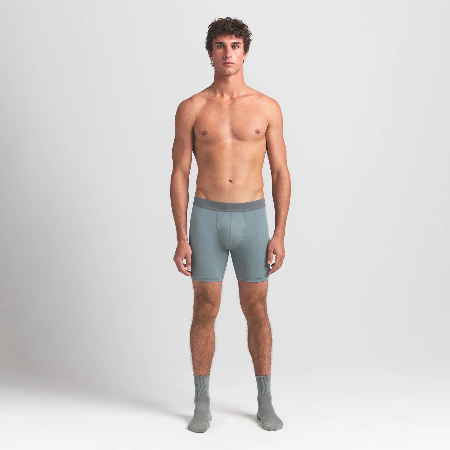 SKIMS COTTON MENS 5" BOXER BRIEF 5-PACK | VERDANT SKY MULTI
