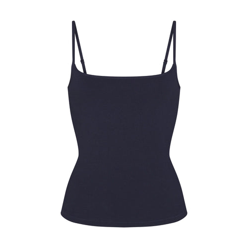 COTTON JERSEY SCOOP NECK CAMI | NAVY