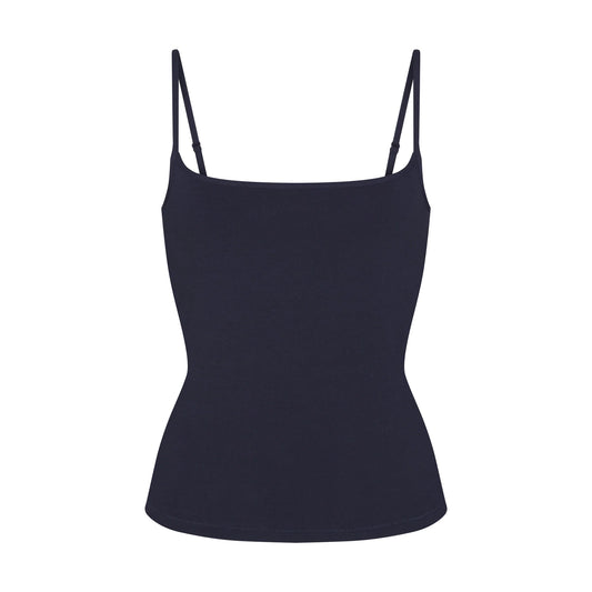 COTTON JERSEY SCOOP NECK CAMI | NAVY