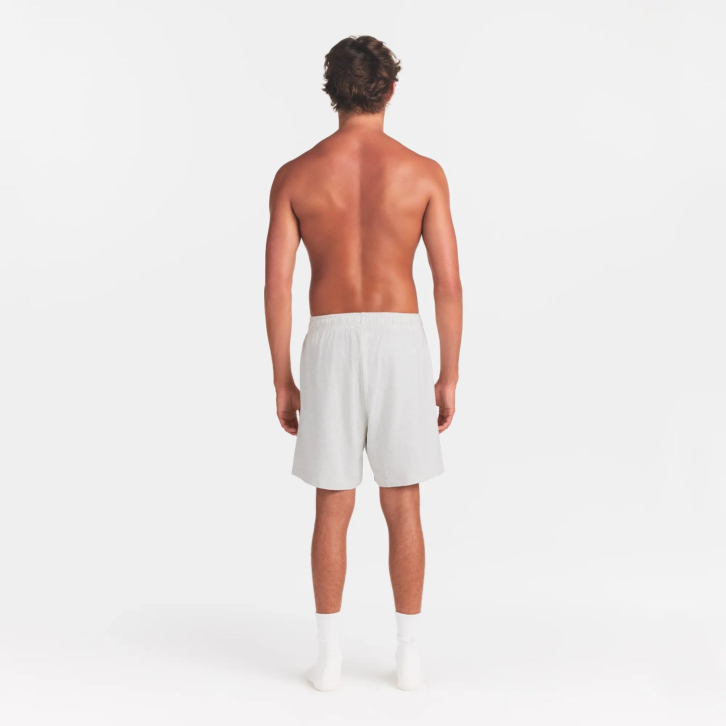 JERSEY LOUNGE MENS RELAXED SHORT | CHALK HEATHER