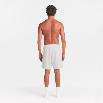 JERSEY LOUNGE MENS RELAXED SHORT | CHALK HEATHER