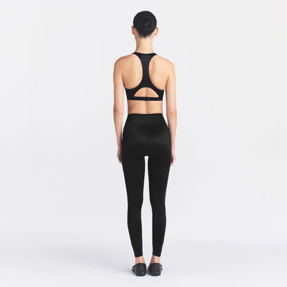 NikeSKIMS SATIN SHINE BONDED WAIST 26" LEGGING | OBSIDIAN