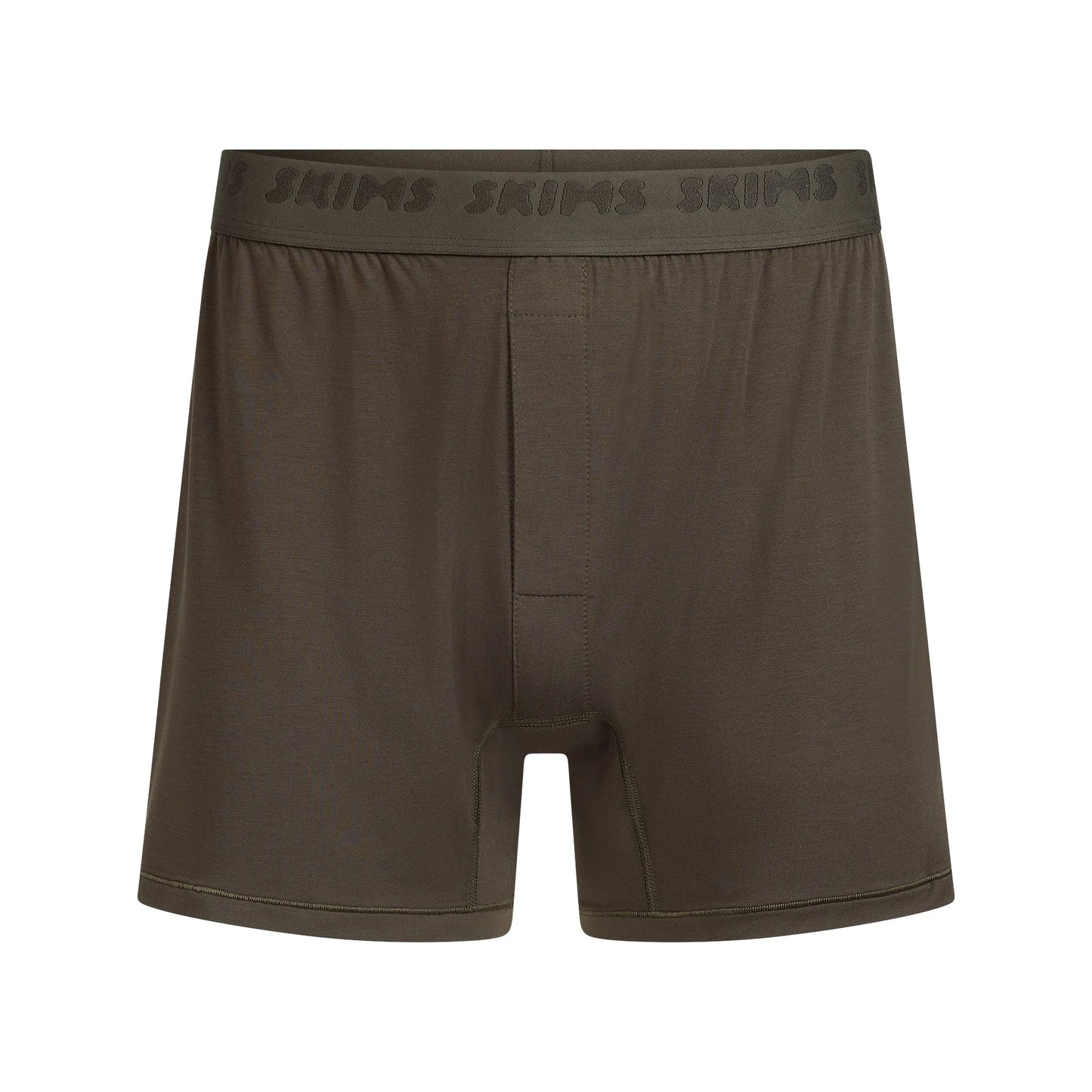 SKIMS STRETCH MENS KNIT BOXER | LODEN