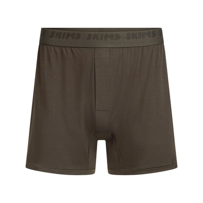 SKIMS STRETCH MENS KNIT BOXER | LODEN
