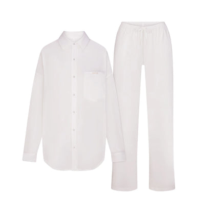 ORGANIC COTTON SLEEP LONG SLEEVE SET | SNOW
