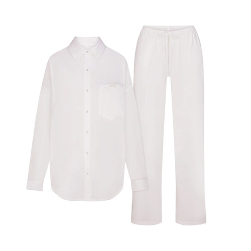ORGANIC COTTON SLEEP LONG SLEEVE SET | SNOW