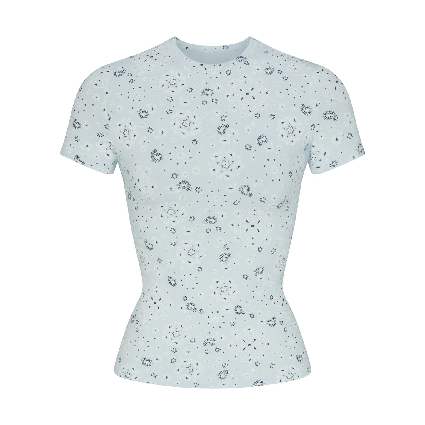 COTTON JERSEY T-SHIRT | POWDER BLUE BANDANA