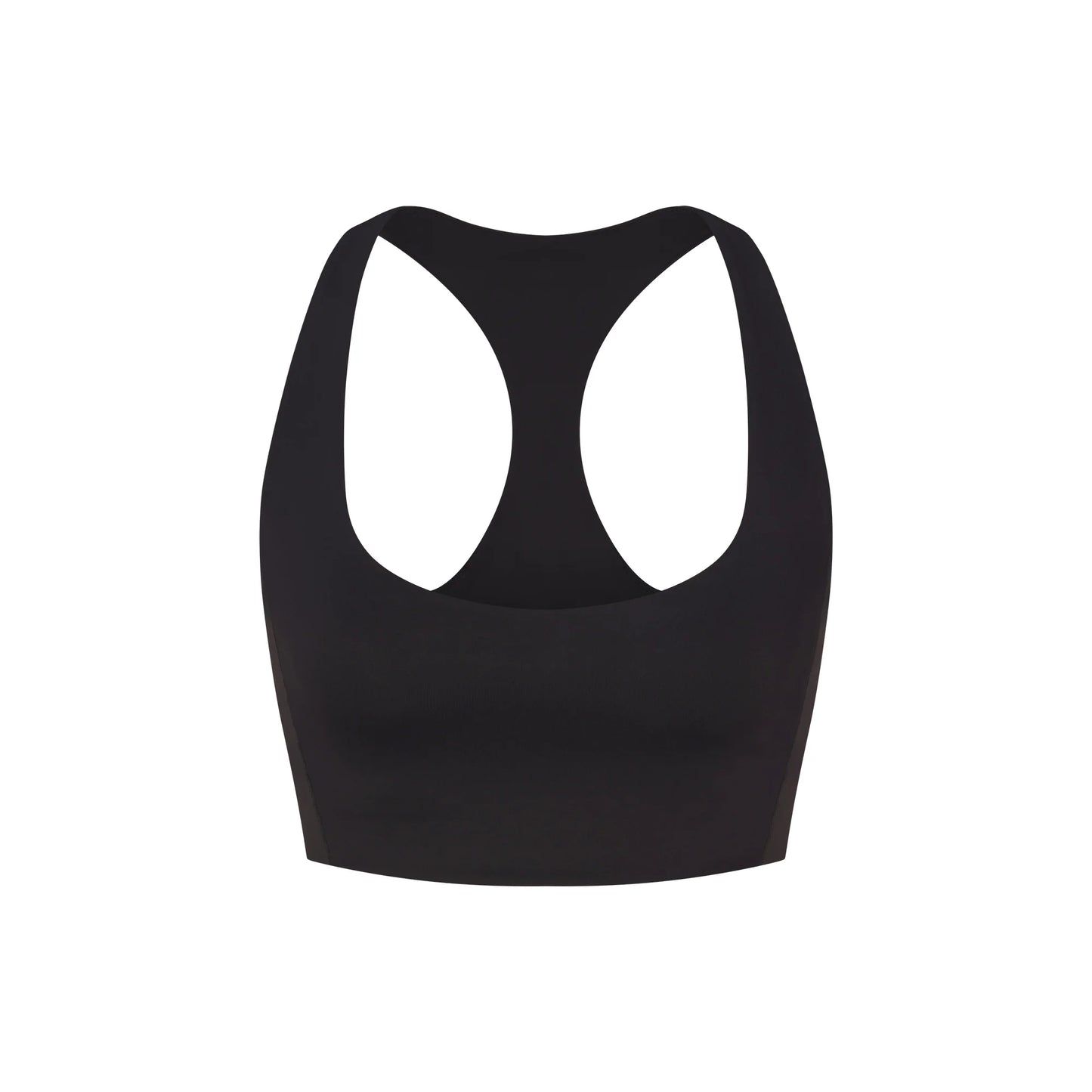 NikeSKIMS MATTE SHINE MIX RACERBACK BRA TOP | OBSIDIAN AND IGNEOUS