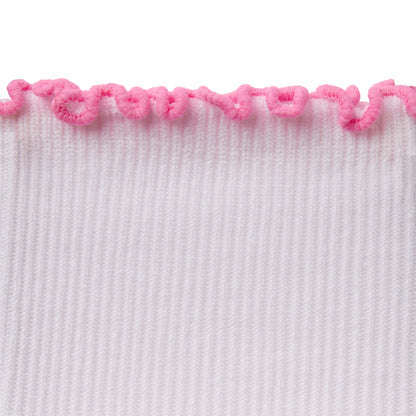 LETTUCE EDGE CREW SOCK 2-PACK | BUBBLEGUM AND SNOW