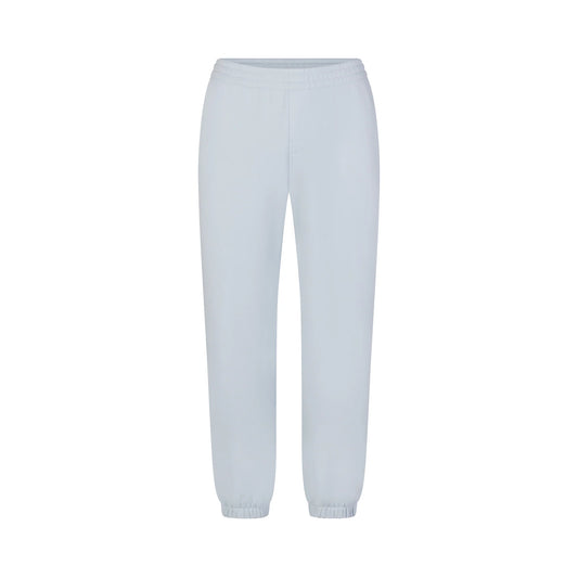 DRAPEY FRENCH TERRY CROPPED JOGGER | POWDER BLUE