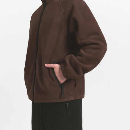 ARCTIC FLEECE MENS ZIP UP JACKET | ESPRESSO