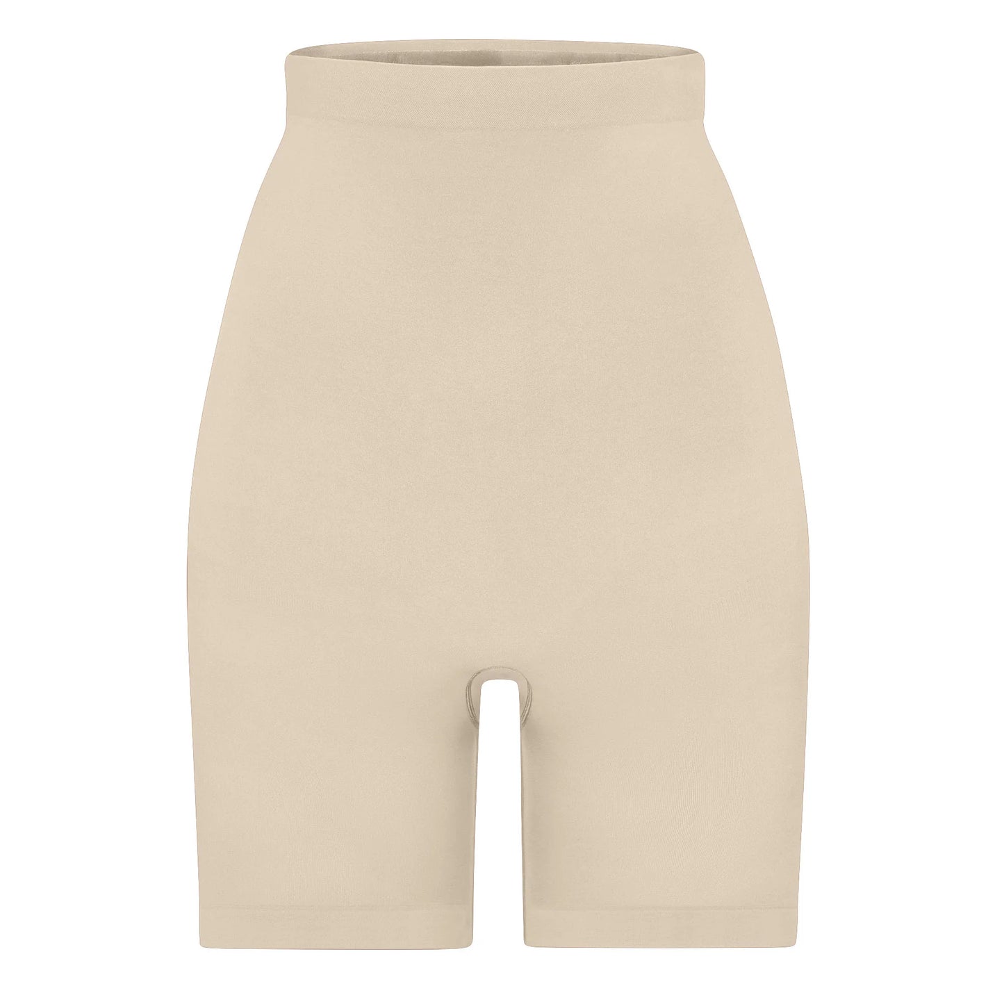 SEAMLESS SCULPT HIGH-WAISTED ABOVE THE KNEE SHORT | SAND