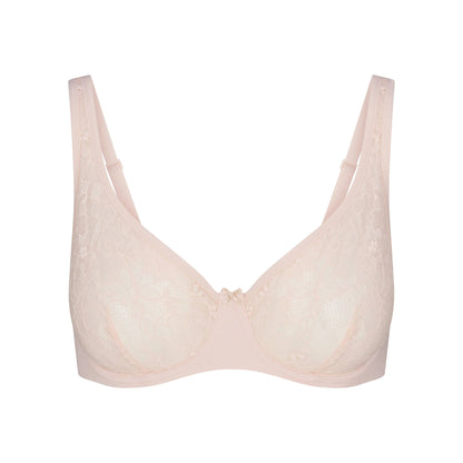 SKIMS LACE UNLINED MINIMIZER BRA | PRIMROSE