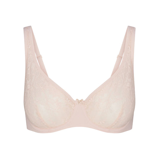 SKIMS LACE UNLINED MINIMIZER BRA | PRIMROSE