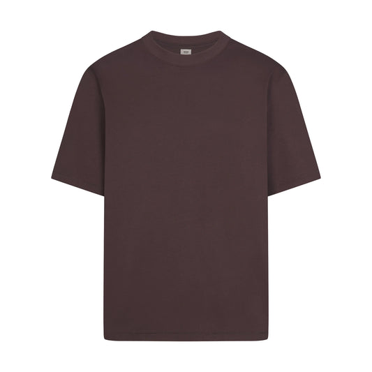 HEAVYWEIGHT COTTON MENS RELAXED T-SHIRT | RAISIN