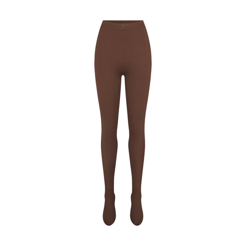 NikeSKIMS MATTE FOOTSIE GRIP LEGGING | DARK SEPIA