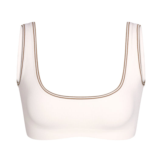 NikeSKIMS RIBBED SEAMLESS MICRO SCOOP BRA | IVORY