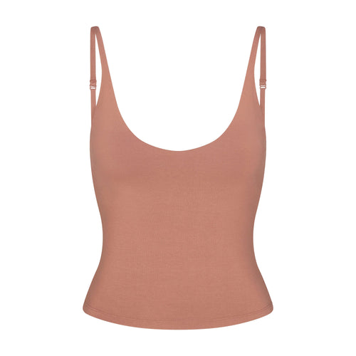 SMOOTH LAYERS SCOOP NECK CAMI | NUTMEG