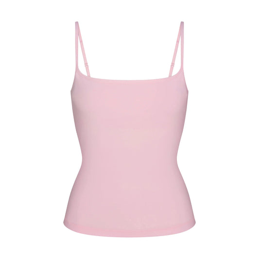 COTTON JERSEY SCOOP NECK CAMI | CHERRY BLOSSOM