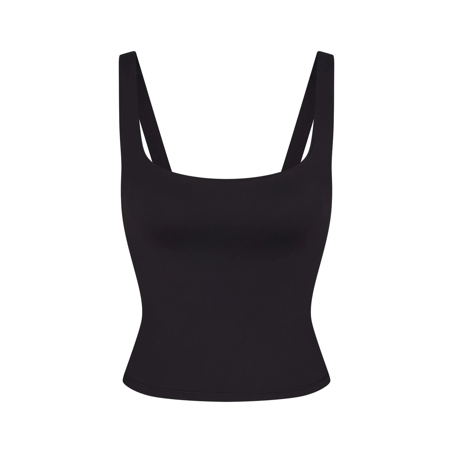 NikeSKIMS MATTE SQUARE NECK TANK | OBSIDIAN