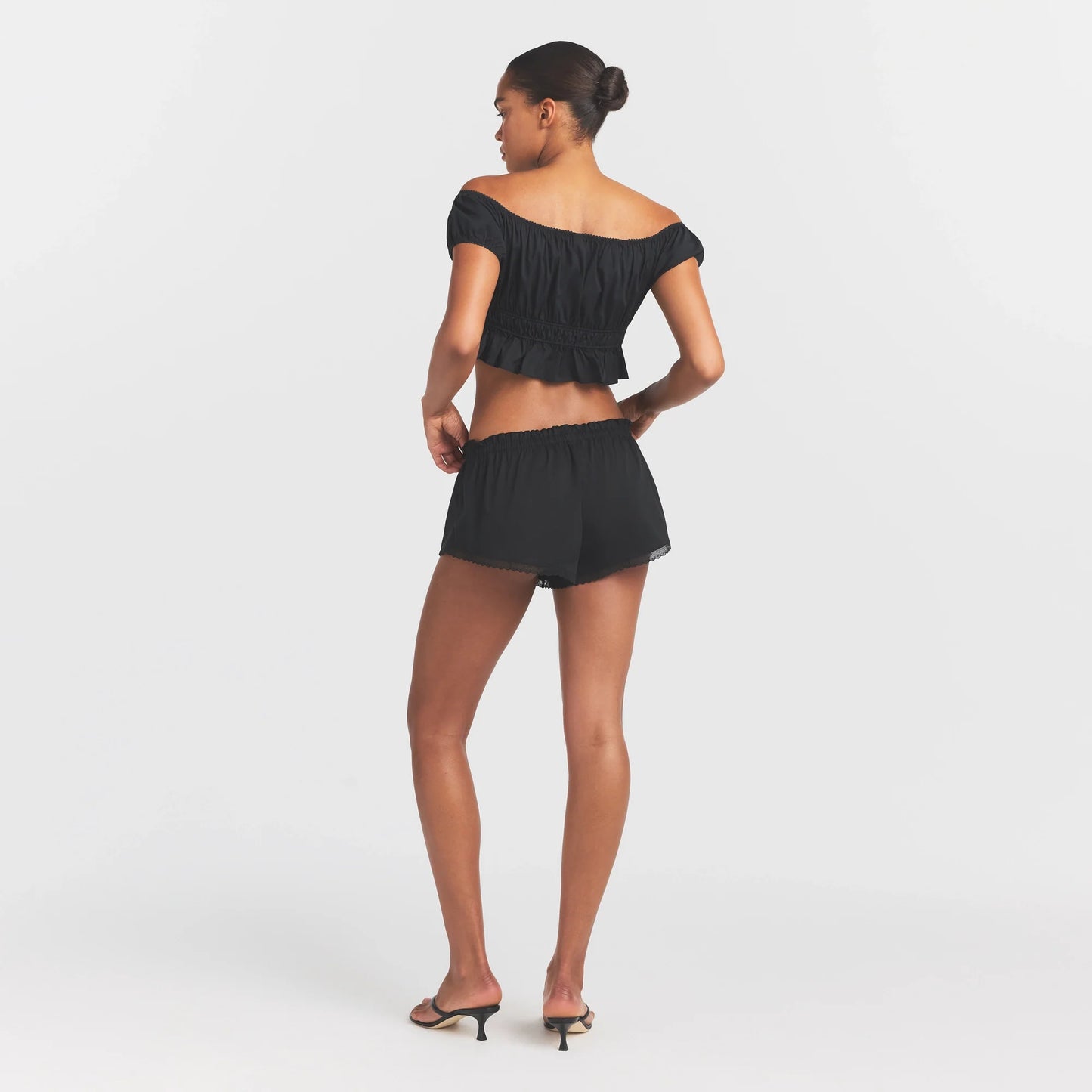 POPLIN APPAREL SHORT | ONYX
