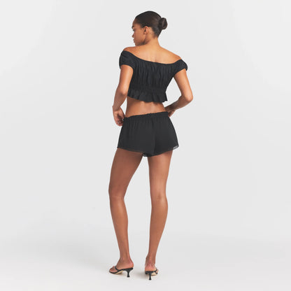 POPLIN APPAREL SHORT | ONYX