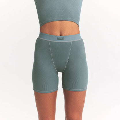 COTTON RIB BOXER | KYANITE