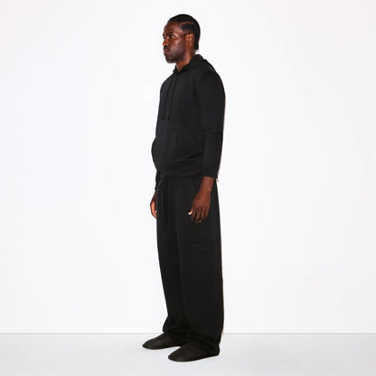 FLEECE LOUNGE MENS CLASSIC HOODIE | WASHED ONYX