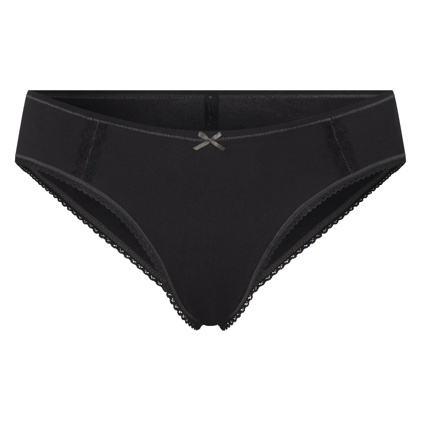 LIGHTWEIGHT COTTON LACE HIPSTER | SOOT TONAL