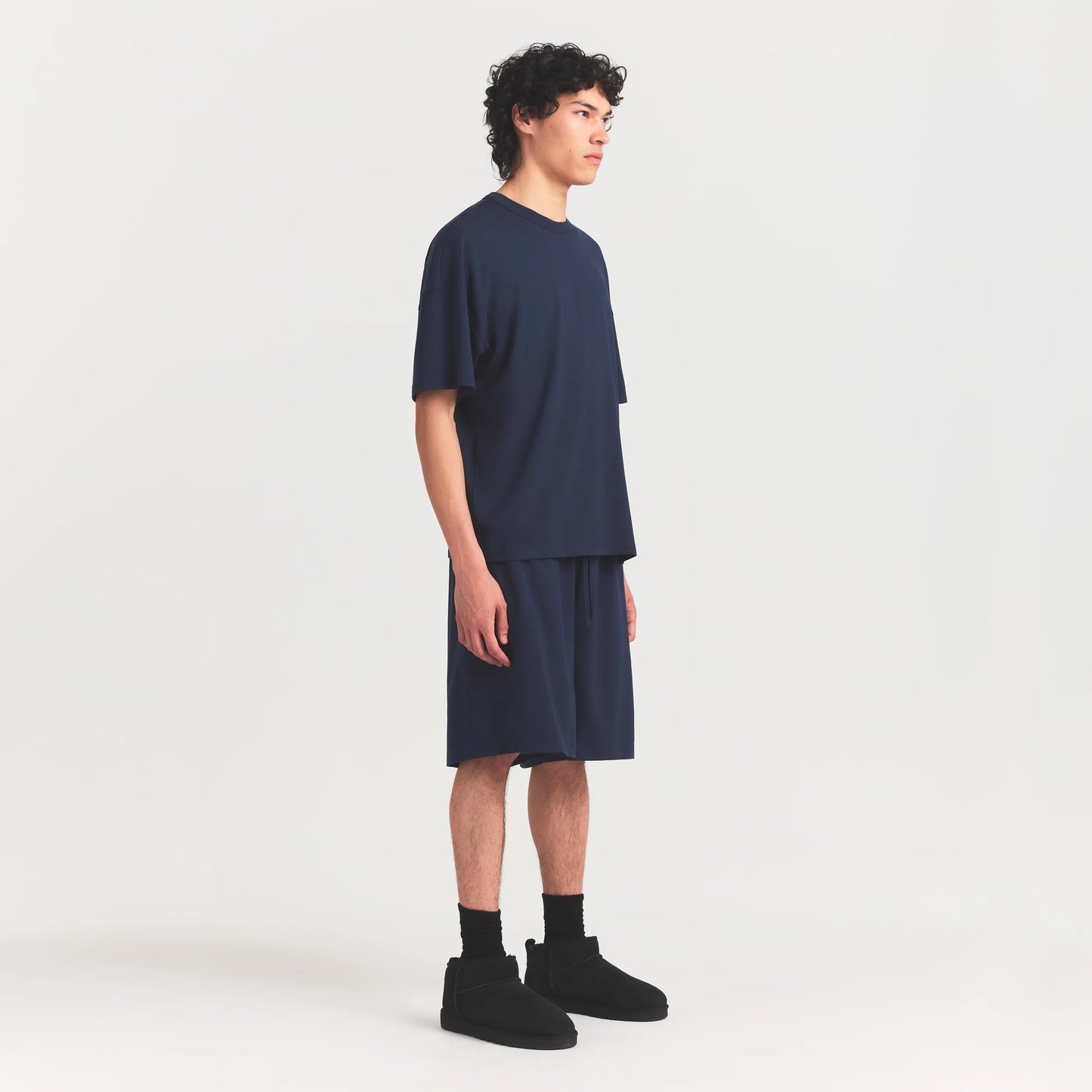 JERSEY LOUNGE MENS RELAXED SHORT | NAVY