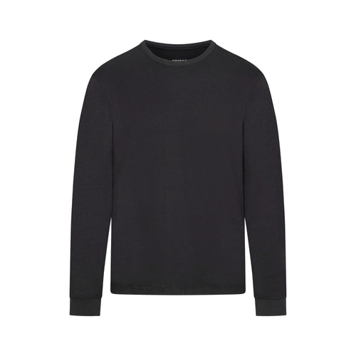 SKIMS COTTON MENS CLASSIC LONG SLEEVE T-SHIRT | ONYX