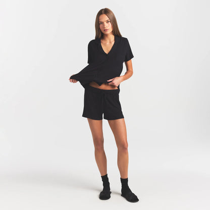 SOFT LOUNGE SHORT SLEEP SET | ONYX