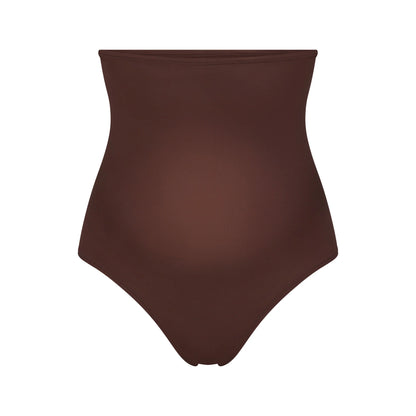 FITS EVERYBODY MATERNITY HIGH-WAISTED THONG | COCOA