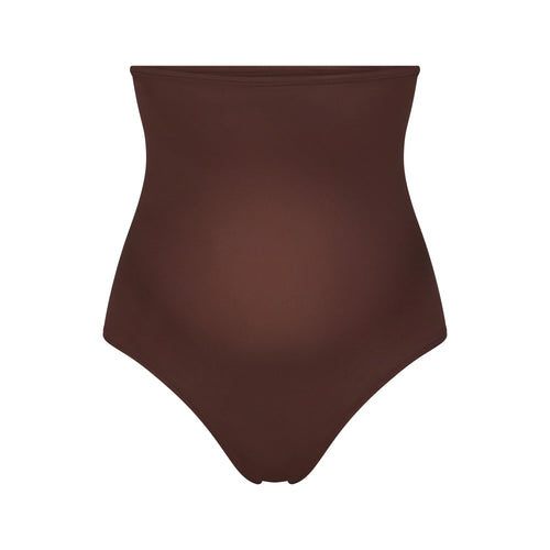 FITS EVERYBODY MATERNITY HIGH-WAISTED THONG | COCOA